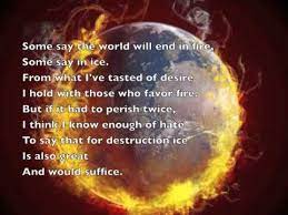 Fire and ice robert frost. Robert Frost Fire And Ice Youtube