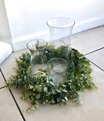 Eucalyptus Table Wreath Artificial Eucalyptus Garland Etsy Unique Wedding Flowers Wedding Floral Centerpieces Flower Centerpieces Wedding