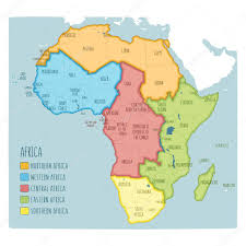 Simply click on a country to see its statistics and basic information. Vector Political Map Of Africa 5 Regions Of Africa Colorful Hand Drawn Illustration Of The African Continent With Labels In English Premium Vector In Adobe Illustrator Ai Ai Format