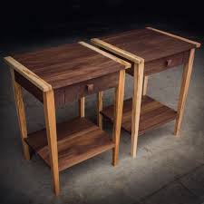 Walnut And Ambrosia Maple Nightstand Pair There Are So Many Ways To Combine The Two Woods In A Nightstand But This Is One Of My Favorites