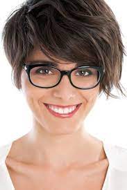 The Best Hairstyles To Wear With A Small Forehead And Glasses Short Hair Styles Easy Short Hairstyles For Thick Hair Thick Hair Styles