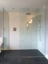 Custom 10mm Clear Tempered Glass Shower Enclosure Without A Door Or Sill Www Grandriverglass Com Glass Shower Enclosures Glass Shower Frameless Shower Doors
