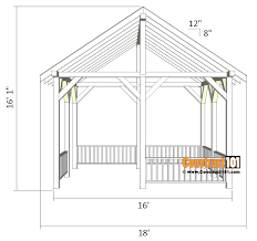 Vinyl pavilions kits for sale. Pavilion Plans 14x16 Diy Free Outdoor Projects Construct101