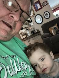 When your grandson travels from CO to OH to visit. YES, you buy him the  pineapple cup as big as him because he wanted it, of course.