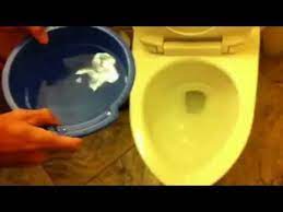 Lift the toilet seat and lid and rest them back against the front of the toilet's tank. How Things Work Flushing A Toilet Using A Bucket Of Water Youtube