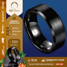 Maybe you would like to learn more about one of these? Titanium Ring Men Women Silver Black Luxury Cool Plain Men Shopee Malaysia