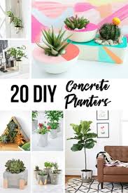 Today we show you how to create a large concrete planter, a perfect way to decorate an outdoor tabletop. 20 Clever Diy Concrete Planters The Handyman S Daughter