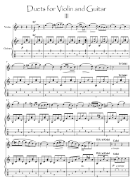 Violin Guitar Iii Duet Music Score Download Duet Music Music Score Violin