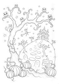 Coloriage Halloween A Imprimer Qui Fait Peur Par Konstantinos Liaramantzas Witch Coloring Pages Halloween Coloring Coloring Pages