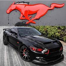 Maybe you would like to learn more about one of these? American Muscle Cars Black Red Ford Mustang Mustang Lamborghiniclassiccars Guclu Amerikan Arabalari Luks Arabalar Mustang