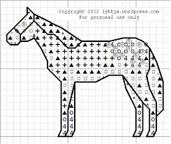 Mehr als 400 stickmuster stehen jetzt schon zum download zur verfügung, und es werden wöchentlich mehr. Appaloosa Im Kreuzstich Lykkja