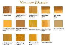 Yellow Oil Paint Names
