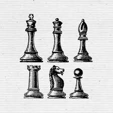 Chess Pieces Illustration Digital Cliparts And Vectors In Jpg Png And Eps Illustration Chess Pieces Digital