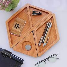 Feel the products in real environment. Desk Decor Wooden Desk Organizer Office Accessories Office Gifts Woodgeekstore