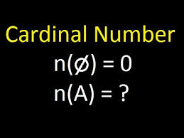 Cardinal Number Of A Set Number Of Distinct Elements In A Set Youtube Cardinal Settings Numbers