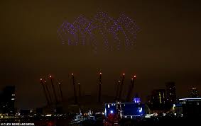 In london, big ben chimed at the start of 2021, just one hour after the same bells marked the uk's final exit from the eu. Pre Recorded Socially Distant Light Show To See In The New Year Daily Mail Online