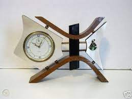 Rare 1950 S Modernistic Italian Clock Veglia Berlotti 36057451 Clock Table Clocks Table Clock