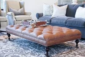 Distressed leather tufted ottoman coffee table: Pin By Sharon Meldman Hall On Decorating Leather Ottoman Coffee Table Ottoman In Living Room Ottoman Coffee Table