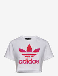 We've got sizes and styles for men, women and kids, so everyone in your fam can feel like a part of the team. Adidas Originals Marimekko Laine Trefoil Print Cropped Tee W T Shirts Tops Boozt Com