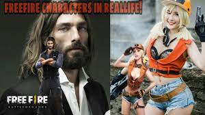 Garena free fire is one of the most popular battle royale games right now on mobile phones. Free Fire Characters In Real Life All Freefire Characters 2019 Youtube