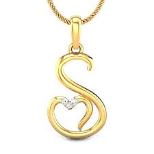 S Love Diamond Pendant