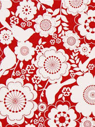 We sell timelees floral decorator fabric patterns to add romance & elegance to your room decor. Red And White Bird And Floral Fabric Red Bird Nursery Floral Illustrations Fabric Birds