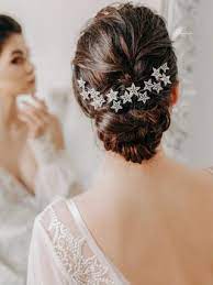 Stella Silver Starry Hair Pins Praise In 2021 Hair Pieces Bridal Hair Pieces Bridal Hair Buns