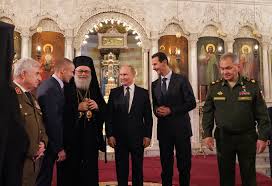Add to wish list remove from wish list. Russian President Vladimir Putin Jokes Trump Should Visit Syria Assad Says He Will Host Him