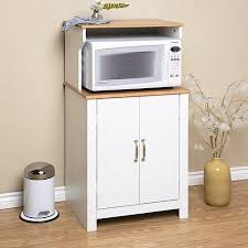 Home Microwave Cart Shaker Style Microwave Table