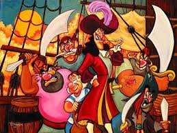 Disney Photo Captain Hook And His Crew Disney Fine Art Disney Beauty And The Beast Disney Artists