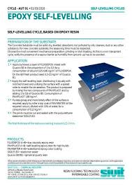 Cycle Epoxy Self Leveling Sivit Pdf Catalogs Documentation Brochures