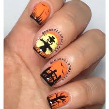 Sensationails4u On Instagram Halloween Scarecrow Nail Art All Painted With Acrylic Paint Over 2 Coats Of Op Scarecrows Nails Diy Prints Halloween Scarecrow