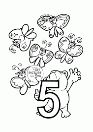 Offer your little one number coloring pages to make learning fun and interactive. Number 5 Coloring Pages For Preschoolers Counting Numbers Coloring Home