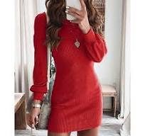 Fabricante OEM Vestido de Inverno Tricotado Mini Oversized ...