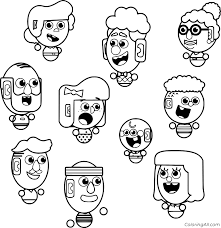 Find more silly coloring page pictures. Silly Faces Coloring Page Coloringall