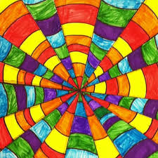 Op Art Cordova Park Elementary Line Art Projects Contrast Art Colorful Art Projects