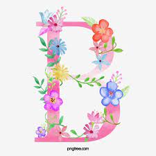 Flowers Letter B Letter Flower B Png Transparent Clipart Image And Psd File For Free Download Flower Letters Flower Alphabet Floral Letters