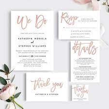Rose Gold Wedding Invitation Templates Printable Wedding Invitation Templates Lovely Rose Gold Invitation Templates We Do Wedding Invites In 2021 Wedding Invitations Printable Templates Rose Gold Wedding Invitations Wedding Invitation Templates