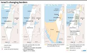 The current borders of the state of israel are the result both of war and of diplomatic agreements among israel, her neighbors, and colonial powers. Afp News Agency On Twitter Four Maps Showing Israel S Changing Borders Since 1947 As The Country Celebrates Its 70th Anniversary On May 14 Afpgraphics Https T Co Lmedkmymmo
