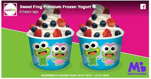 Amazing deals like this don't appear everyday. Sweet Frog Rewards Eatdrinkdeals
