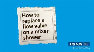 How To Replace A Flow Valve On A Mixer Shower Youtube