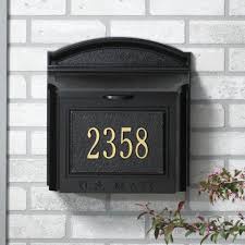 A wide variety of custom mailbox. House Number And Street Name Black Personalized In Goldtone Whitehall Custom Wall Mount Mailbox Package Sand Cast Aluminum Mailbox Numbers Mailbox Accessories Hardware Emosens Fr