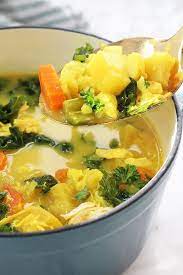 Anti Inflammatory Turmeric Chicken Soup Paleo Aip Whole30 Unbound Wellness Recipe Paleo Chicken Soup Indian Food Recipes Healthy Recipes