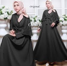 Pertama, anda bisa membuat model baju kebaya dress brokat kombinasi batik modern terbaru yang terlihat seperti pada gambar diatas. Model Gamis Full Brokat Terbaru 2019 Gambar Islami