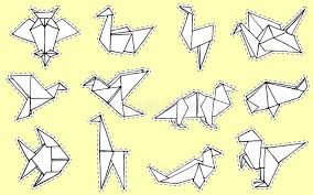 Push the paper flat into two rabbit ear folds forming a fish base. Origami Animals Hand Drawn Doodle Set Stock Vector Illustration Of Japanese Llama 165475059