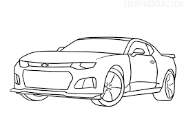 This page is also featured as one in a 33 page book, instantly downloadable in pdf format, of other muscle card of the 60s and. Chevrolet Camaro Coloring Page Pdf Coloring Books