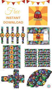 Free Among Us Party Printable Template In 2021 Party Printables Free Party Hat Template Party Printables