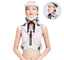 Medical Cervical Thoracic Orthosis Head Neck Chest Fixed Brace Traction  Support Brace Spine Stretching Adjuatable Corrector
