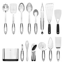 Oxo good grips silicone grilling tool rest. Oxo 15 Piece Stainless Steel Kitchen Utensil Set Bed Bath And Beyond Canada Kitchen Utensil Set Stainless Steel Kitchen Utensils Stainless Steel Utensils