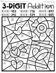 Valentine S Day Activities 3 Digit Addition With Regrouping And Without Writing Prompts For Kids Kindergarten Worksheets Sight Words Upper Elementary Math